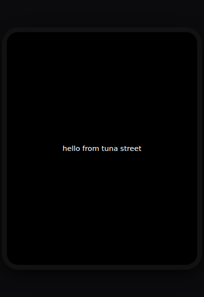 The minimal app package running on the panel